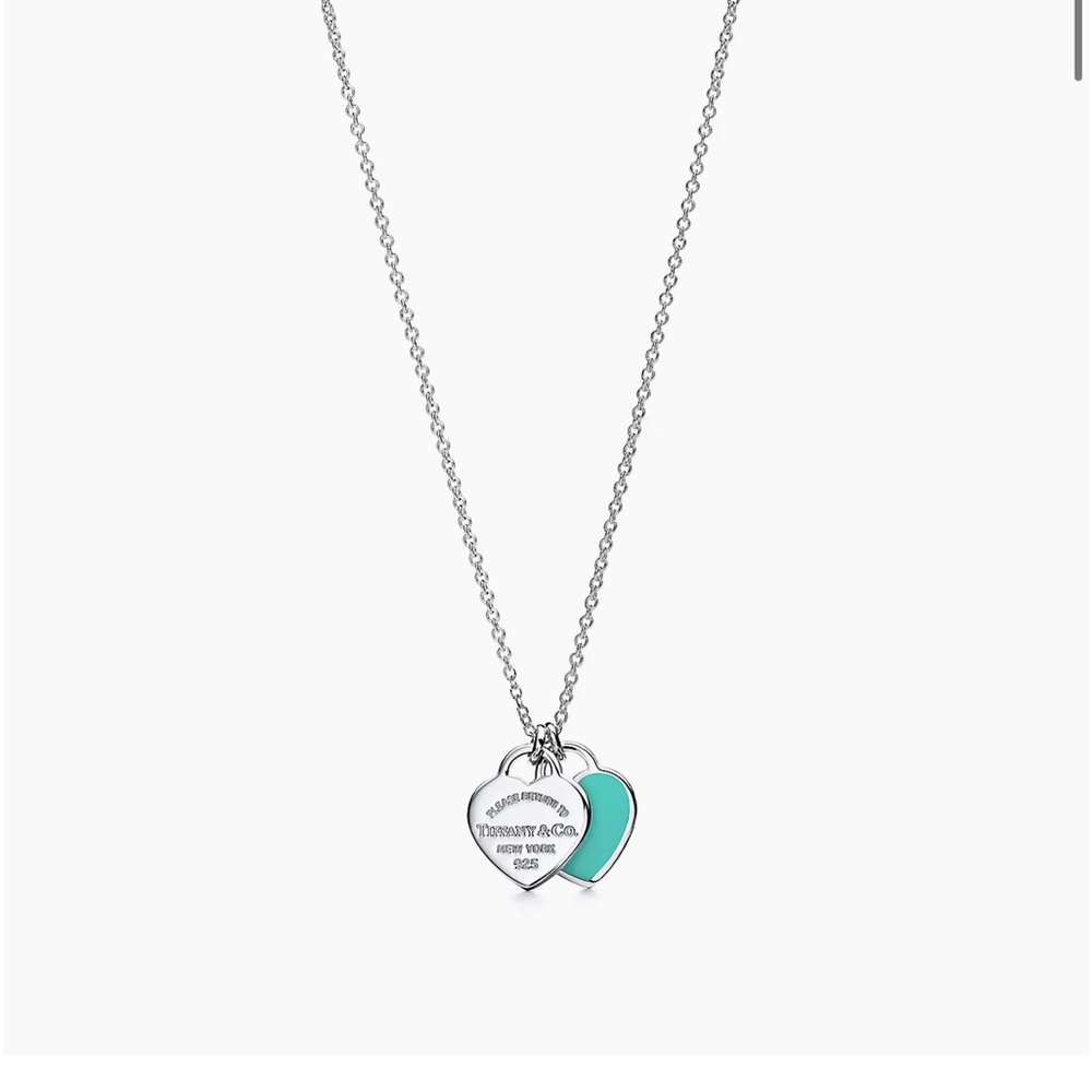 Tiffany & Co double heart tag pendant